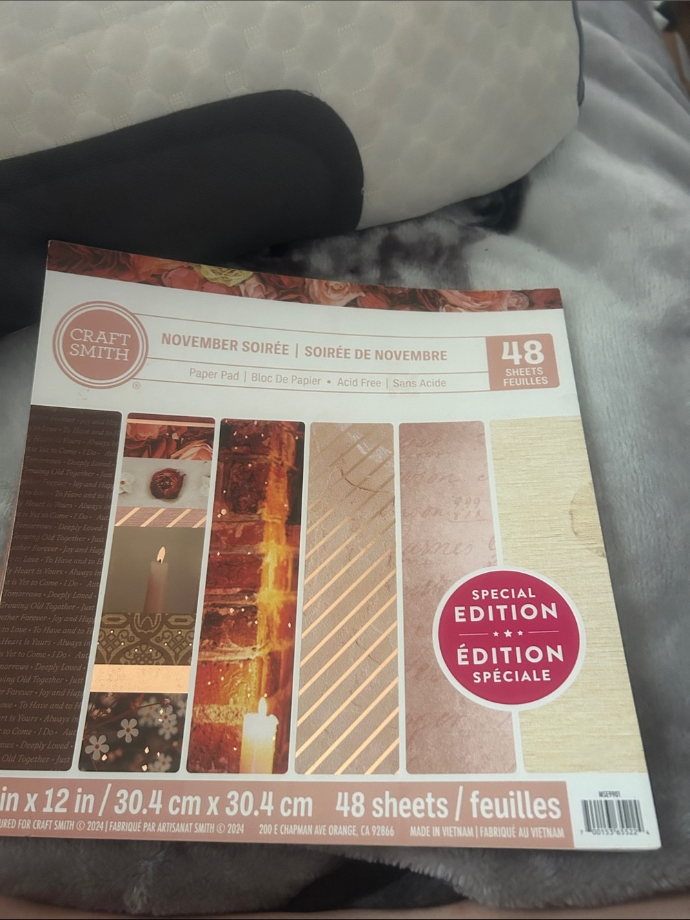 Craft Smith 'November Soirée' Paper Pad - Warm Brown & Gold Tones